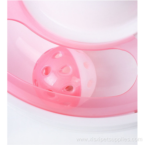 interactive cat toy plastic electric rotate cat toys